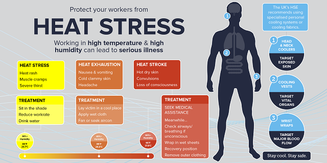 Heat stress poster image